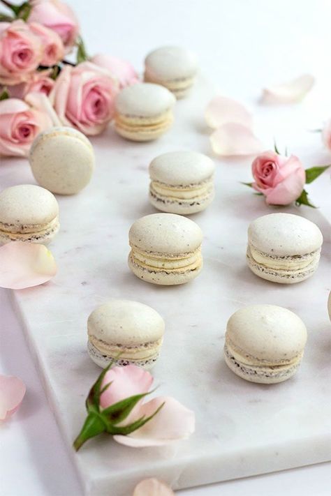 Rose Macarons - Naturally Sweetened Rose Macaron - refined sugar-free with stevia. Gluten-Free, dairy-free, Refined Sugar-Free Rose Macarons Sugar Free Macarons, Keto Macarons Recipe, Sugar Free Macaron Recipe, Keto Macarons, Crepe Cart, Keto Tea, Rose Macarons, Rose Macaron, Keto Rules