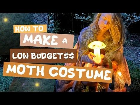 Easy & Affordable Moth Costume/Cape from a Sheet / DIY Halloween Costume - YouTube Diy Wing Cape, How To Make Moth Wings, Moth Cape Pattern, Diy Moth Antenna, Diy Moth Wings Costume, Diy Moth Costume, Moth And Lamp Costume, Diy Moth Wings, Moth Costume Diy