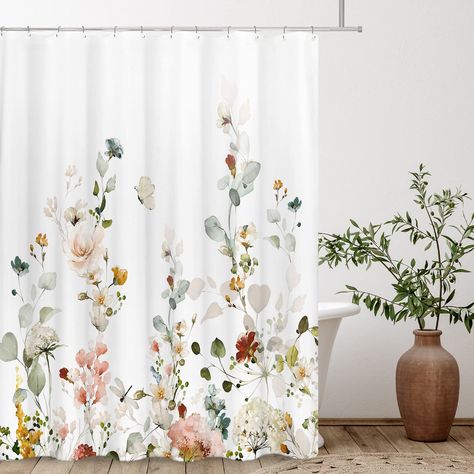 PRICES MAY VARY. 🌺🌺𝐒𝐔𝐈𝐓𝐀𝐁𝐋𝐄 𝐒𝐈𝐙𝐄 - Measures 71" wide x 71" tall. Tititex bathroom shower curtain Perfectly sized for most bathtubs and shower stalls. Drapes beautifully for a clean, fresh look in your bathroom 🌿🌿𝐖𝐀𝐓𝐄𝐑𝐏𝐑𝐎𝐎𝐅 - The feature of 100% waterproof brings you comfort. Comes with 12 shower curtain hooks which were easy installed,making it able to withstand harsh and humid environments 🌺🌺𝐐𝐔𝐀𝐋𝐈𝐓𝐘 𝐂𝐎𝐍𝐒𝐓𝐑𝐔𝐂𝐓𝐈𝐎𝐍 - Made from expertly chosen and thor Rich Bathroom, Window Bathroom, Bird Shower Curtain, Tropical Bathroom, Bathtub Decor, Floral Shower Curtain, Flower Shower Curtain, Bathroom Partitions, Modern Shower Curtains