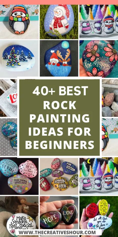 Step By Step Rock Painting For Beginners, Cool Rock Painting Ideas Aesthetic, Rock Painting Ideas Easy Step By Step, Painting Ideas For Summer, Rock Painting For Beginners, Small Pumpkin Painting, Ideas For Summer Activities, Acrylic Painting Rocks, Coloring Rocks