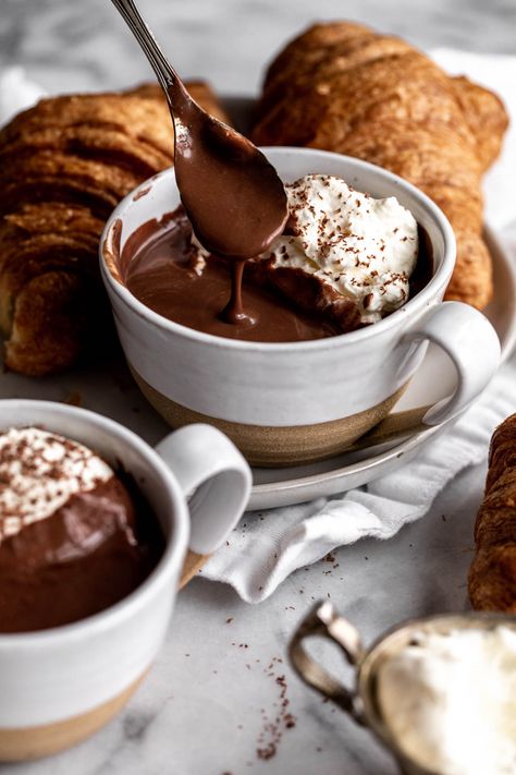 French Hot Chocolate, Coffee Bar, Cocktail Rings, Hot Chocolate, Ice Cream, Bar, Cream, Coffee