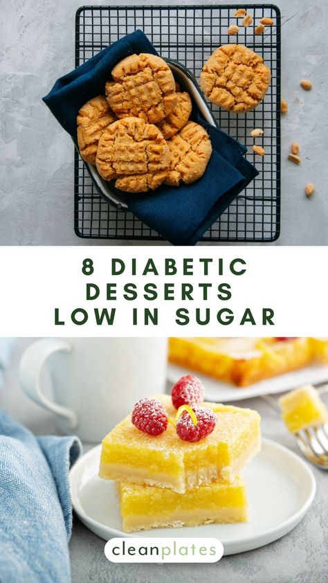 Low Glycemic Baking, Low Glycemic Index Desserts, Glucose Friendly Recipes, Easy Desserts For Diabetics, Low Sugar Desserts Clean Eating, Best Desserts For Diabetics, Treats For Diabetics Snacks Ideas, Dessert Recipes For Diabetics Type 2, Desserts For Prediabetics