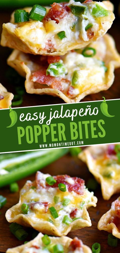 Popper Bites, Jalapeno Popper Bites, Nacho Bar, Jalapeno Popper, Appetizers Easy Finger Food, Best Appetizer Recipes, Finger Foods Easy, Tailgate Food, Recipes Appetizers And Snacks