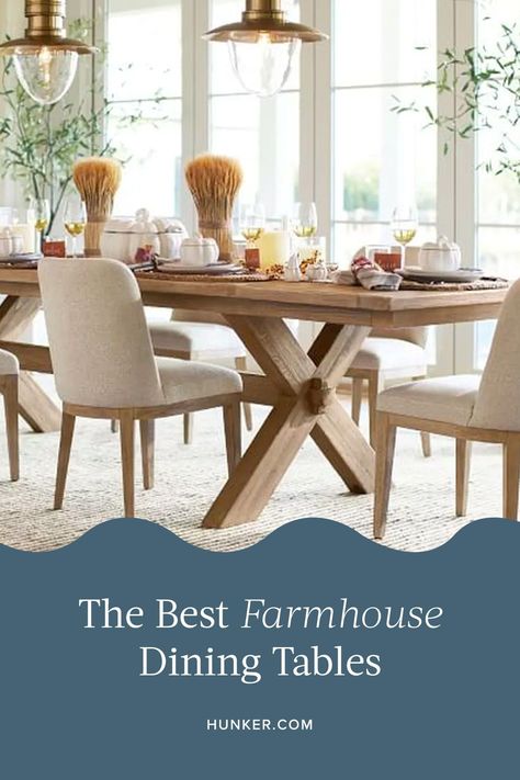 Farmhouse Rectangle Dining Table, Modern Rustic Dining Room Table, Long Farmhouse Dining Table, Farmstyle Dining Table, Rectangular Table Decor, Farmhouse Table And Chairs, Kitchen Table Farmhouse, Modern Farmhouse Kitchen Table, Dinner Table Chairs