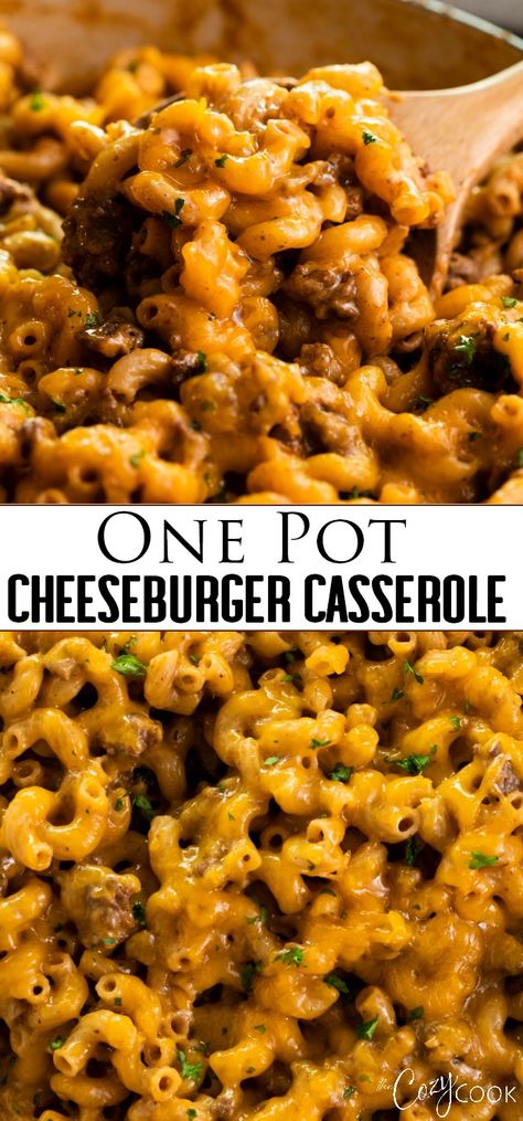 Easy Macaroni, 30 Minute Meals Easy, Postre Keto, Cheeseburger Casserole, Homemade Hamburgers, Hamburger Helper, Beef Casserole Recipes, Ground Beef Recipes For Dinner, Shepherds Pie