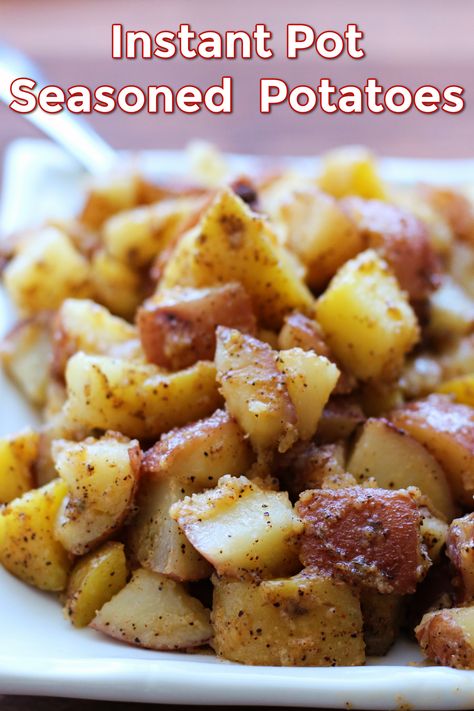 How To Cook Potatoes In Instant Pot, New Potatoes Instant Pot, Red Potato Instant Pot, Instapot Potato Recipes, Instant Pot Diced Potatoes, Instant Pot Breakfast Potatoes, Instant Pot Roasted Potatoes, Instant Pot Potatoes Recipes, Red Potatoes Instant Pot