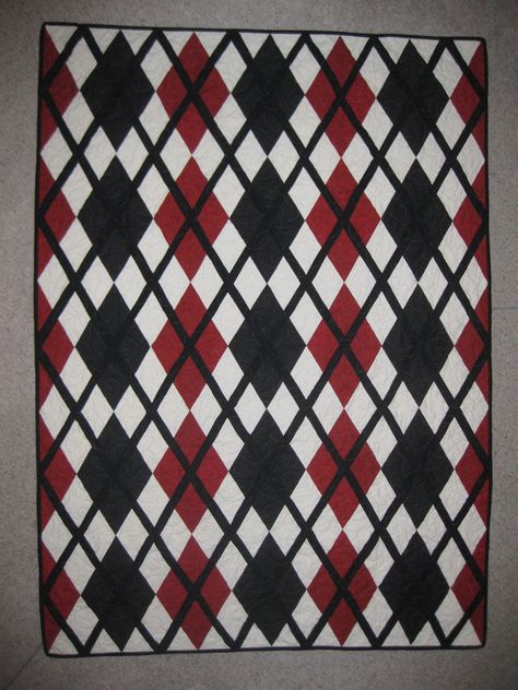 Argyle Quilt, Quilt Pattern Free, Celtic Quilt, Quilting Stitches, Big Block Quilts, Patriotic Quilts, Cozy Quilts, Modern Quilting, Picture Quilts