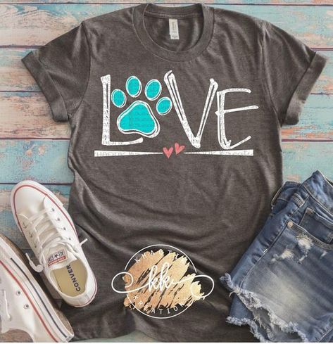 Pijamas Women, Cute Shirt Designs, Create Shirts, Paw Prints, Diy Shirt, Cute Tshirts, Dog Shirt, Dog Tshirt, Shirts With Sayings