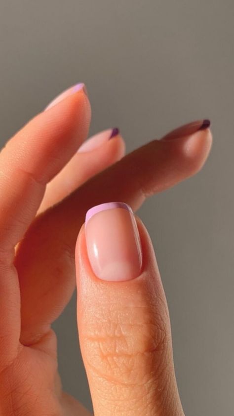 I’m Bored of White French Tips, so I’m Asking for This Trending Style Next Pastel French Tip Nails, Pastel French Tip, Cats Wedding, French Tip Manicure, French Tip Nail Art, April Nails, Confetti Nails, Pretty Nail Colors, Nail Pen