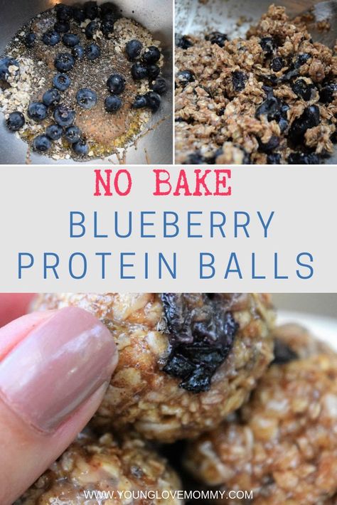 Blueberry Protein Balls, Protein Balls No Bake, Healthy Blueberry Recipes, Protein Balls Recipe, Intentional Motherhood, Scratch Cooking, Protein Balls Recipes, Healthy Protein Snacks, Cookies Bars