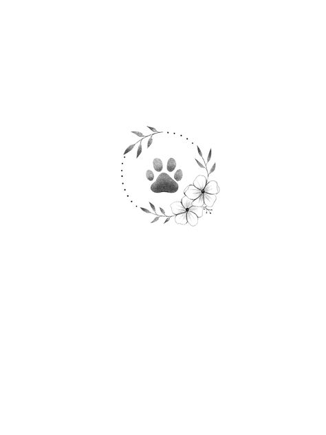 Small Silouhette Tattoo, Derpy Animal Tattoos, Pet Tattoos Dog Small, Classy Dog Tattoo, Commemorative Dog Tattoo, Animal Inspired Tattoos, Tiny Pet Tattoos, Dog Tribute Tattoo Small Flower, Dainty Cat Tattoo Simple