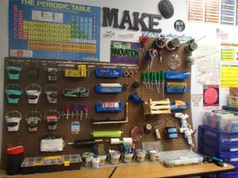 A Guide to Creating a Makerspace in Your Classroom Classroom Makerspace, Makerspace Design, Makerspace Elementary, Steam Classroom, Makerspace Library, Stem Classes, 21st Century Classroom, Stem Lab, Stem Classroom