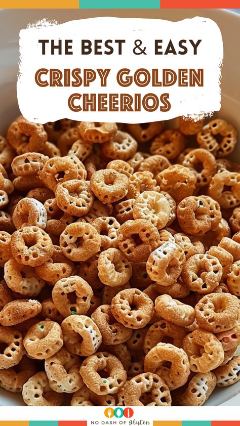 Crispy Golden Cheerios Fried Cheerios Recipes, Honey Graham Cereal Treats, Cheerio Recipes, Cheerios Snacks, Diy Cereal, Cheerios Recipes, Best Spaghetti Recipe, Fun Appetizers, Best Gluten Free Bread