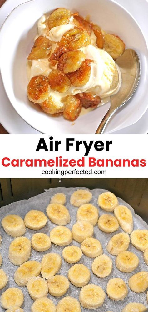 Air Fryer Recipes Dessert, Air Fryer Recipes Snacks, Air Fried Food, Air Fryer Oven Recipes, Caramelized Bananas, Air Fry Recipes, Air Fryer Dinner Recipes, Snacks Saludables, Air Fryer Recipes Easy