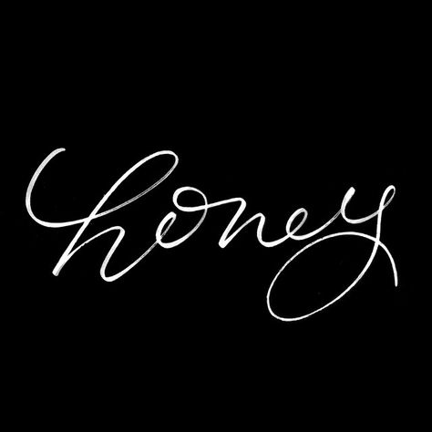 mrseaves101's photo on Instagram Honey Tattoo, Tattoo Word Fonts, Honey Quotes, Latinas Quotes, Honey Logo, Number Tattoos, Word Fonts, Rosen Tattoo, Single Words