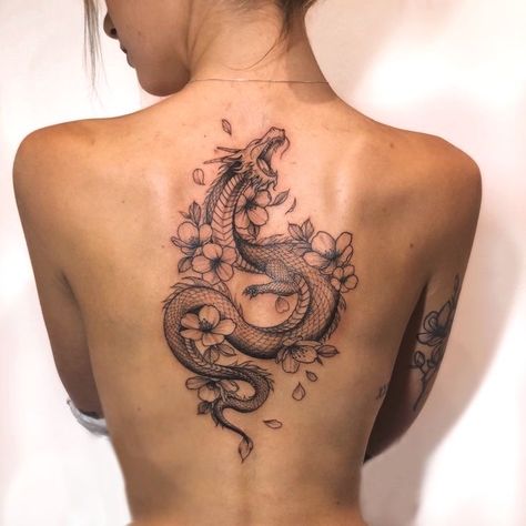 Hip Thigh Tattoos, Chinese Dragon Tattoos, Airbrush Tattoo, Dragon Tattoo For Women, Muster Tattoos, Hip Tattoos Women, Spine Tattoos For Women, Leg Tattoos Women, Dope Tattoos For Women