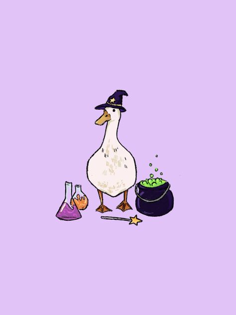 Halloween wallpaper duck Goofy Phone Wallpaper, Halloween Duck Drawing, Halloween Duck Wallpaper, Duck And Frog Wallpaper, Funny Goose Drawing, Silly Goose Wallpaper, Duck Art Wallpaper, Funny Halloween Backgrounds, Silly Goose Drawing