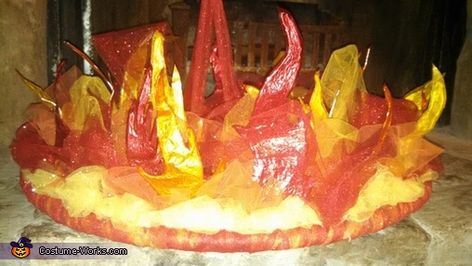 Flame Costume, Fire Costume, Halloween Costumes 2014, Homemade Costume, Costume Works, Burning Bush, Family Worship, Fire Flame, Halloween Costume Contest