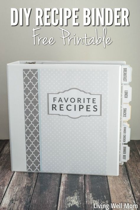 Recipe Binder Printables, Diy Recipe Binder, Homemade Recipe Books, Diy Cookbook, Recipe Book Diy, Family Recipe Book, Homemade Cookbook, Diy Buch, Cookbook Template