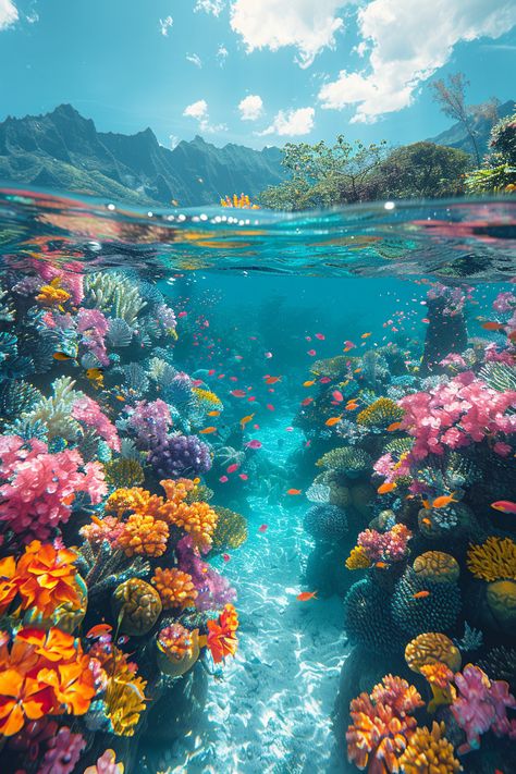 (12) Image tagged with underwater, coral reef, islands – @fairytaleprincessart on Tumblr Coral Reefs Aesthetic, Great Barrier Reef Aesthetic, Coral Aesthetic Ocean, Aesthetic Coral Reef, Underwater Backdrop, Islander Aesthetic, Coral Reef Aesthetic, Ceramic Coral Reefs, Coral Aesthetic