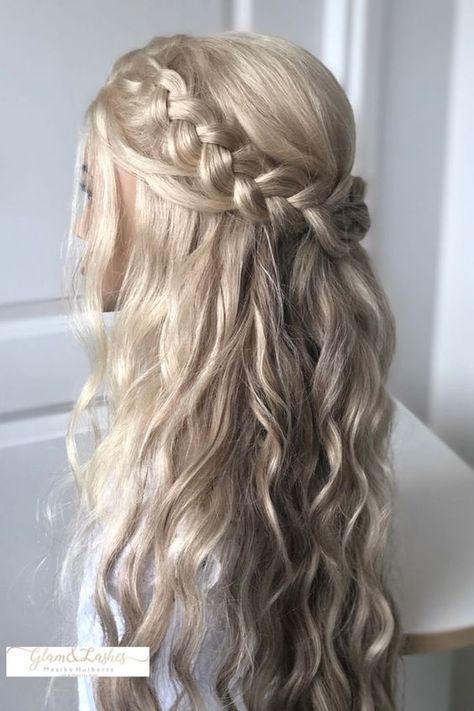 Bridemaids Hairstyles, Cute Prom Hairstyles, Formal Hairstyles For Long Hair, Pageant Hair, Prom Hairstyle, Simple Prom Hair, Fesyen Rambut, Ball Hairstyles, Hoco Hairstyles