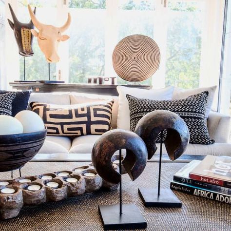 Must Have African inspired Decor African Decor Living Room, African Interiors, Modern African Decor, Afrocentric Decor, African Interior Design, Coptic Cross, African Inspired Decor, African Interior, Global Decor