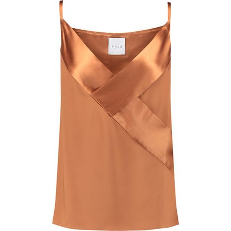 Dion Lee Satin-paneled silk camisole ($175) ❤ liked on Polyvore featuring intimates, camis, tops, dion lee, copper, silk cami, silk satin camisole, satin cami and silk camisole Elegant Wedding Dresses, Silk Camisole Top, Sewing Blouses, Satin Camisole, Silk Cami, Satin Cami, Silk Tank Top, Silk Camisole, Dion Lee