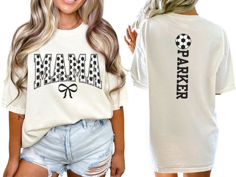 Soccer Mom Shirts Vinyl, Diy Soccer Shirts, Personalized Short Sleeve Tops For Game Day, Sporty Personalized Short Sleeve Top, Personalized Short Sleeve Tops For Sports Events, Personalized White Tops For Game Day, White Personalized Team Spirit Top, Sporty Personalized White Top, White Personalized Sporty Top