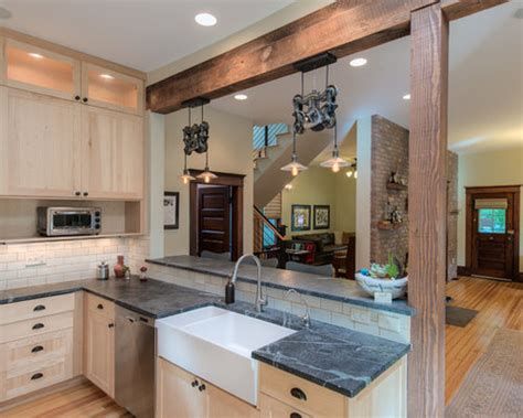 Kitchen Wall Pass Through | Kitchen wall pass through, Kitchen dining room combo, Kitchen wall Kitchen Pass Through Ideas, Kitchen Pass Through Window, Pass Through Kitchen, Gray Countertops, Kitchen Pass Through, Kitchen Pass, Soapstone Counters, Oven Design, Kitchen Transitional