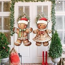 Christmas Front Door Decorations, Front Door Decorations, Home Front Porch, Xmas 2024, Christmas Front Door, Gingerbread Decorations, Christmas Gingerbread Men, Christmas Front Doors, 3d Wall Decor