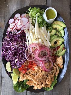 No Crumbs Left, Chicken Taco Salad, Whole30 Chicken, Taco Salads, Grill Time, Lime Vinaigrette, Buddha Bowls, Chicken Taco, Roasted Chicken Breast