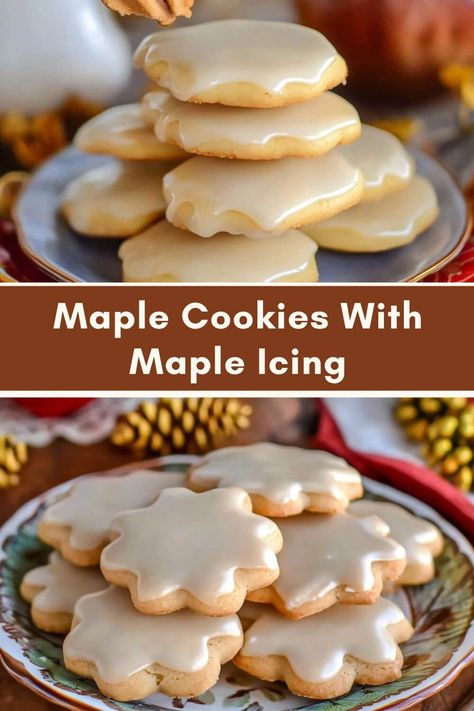 Maple Cookie Glaze, Maple Snickerdoodles Recipe, Keto Maple Cookies, Maple Icing For Cookies, Maple Cookie Frosting, Maple Ginger Cookies, Maple Cookies Soft, Different Flavor Cookies, Best Wedding Cookies