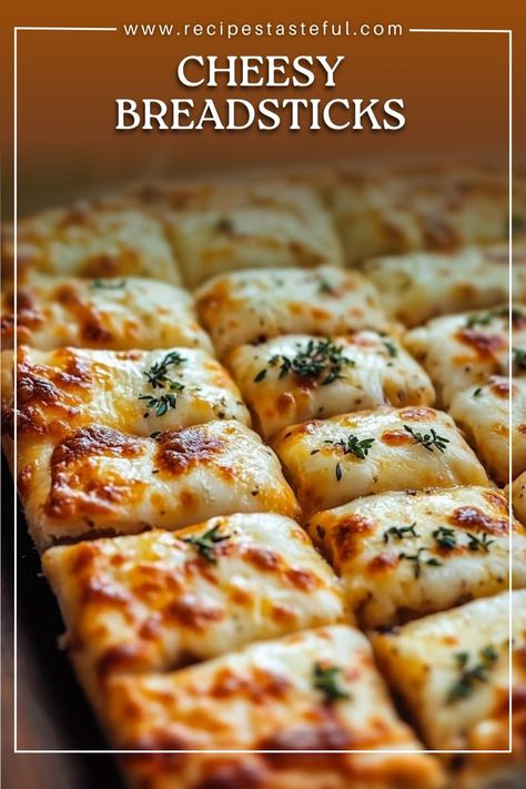 These Cheesy Breadsticks are soft, garlicky, and topped with melty mozzarella and Parmesan cheese. Perfect for dipping in marinara sauce, they make an irresistible appetizer or snack for any occasion! Pizza Dough Bread, Cheese Bread Sticks, Breadsticks Recipe, Cheesy Breadsticks, Bread Sticks Recipe, Garlic Breadsticks, Bread Sticks, Best Bread Recipe, Cheesy Bread