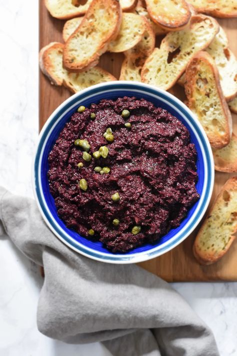 Classic Provençal Recipes To Try - Pardon Your French Olive Tepanade, Dip Sauces, Black Olive Tapenade, Tapenade Recipe, Olive Spread, Crostini Appetizers, Olive Tapenade, French Cooking, Salty Snacks