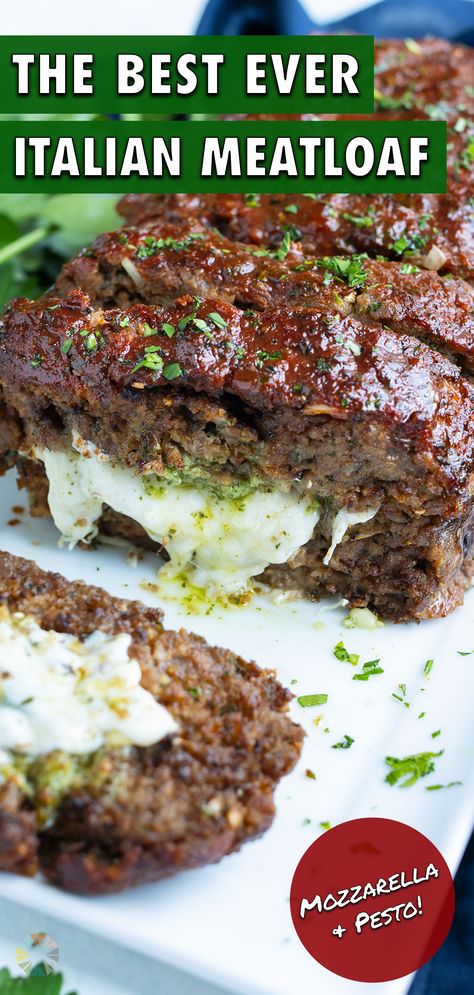 Mozzarella Meatloaf Recipes, Best Ground Beef Recipes For Dinner Main Dishes, Spinach Mozzarella Meatloaf, Ground Sausage And Hamburger Recipes, Mozzarella Stuffed Meatloaf Recipes, Ricotta Stuffed Meatloaf, Ground Beef And Italian Sausage Meatloaf, Meatloaf With Italian Sausage And Ground Beef, All Beef Sausage Recipes