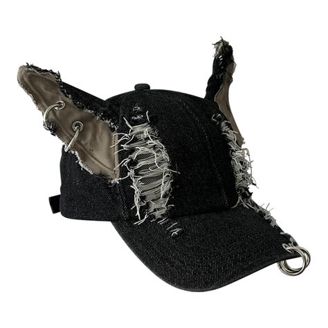 PRICES MAY VARY. Embracing the 2000s aesthetic with our distressed baseball Caps, a fashion forward accessory that stylish. Use selected cotton fabric, this Caps features a ripped designings that adds vintage styles while ensuring breathability and comfortable. Great for fashion men and women aged who like to show their individuality and searching a touch of rebellions in their wardrobe. Suitable for casual wear, or travel, this Caps pairing effortlessly with streetwear or athletic to make a fas The 2000s Aesthetic, Y2k Hats, Vintage Baseball Hats, Streetwear Hats, Distressed Baseball Cap, Denim Baseball Cap, Distressed Hat, Hip Hop Cap, Festival Hat