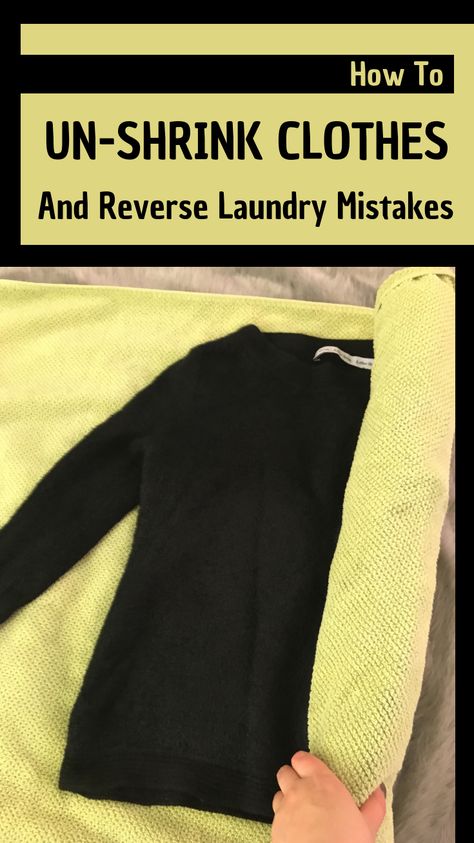 How To Un-Shrink Clothes And Reverse Laundry Mistakes - CleaningInstructor.com Shrink Clothes, Arm And Hammer Super Washing Soda, How To Shrink Clothes, Cleaning With Peroxide, Washing Soda, Cleaner Recipes, Kitchen Cleaning Hacks, Baby Shampoo, Grout Cleaner