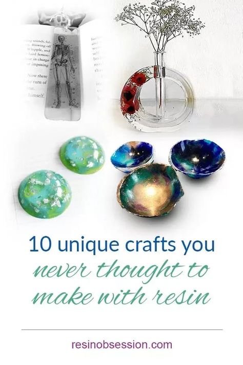 Up your crafting game! Get 10 ideas for unique crafts that you can make with epoxy resin. . . . . #resin #resinobsession #resincrafts #resincrafting Unique Resin Ideas Jewelry, Unique Uv Resin Ideas, Unique Resin Ideas Diy, Unique Resin Crafts, Unique Resin Art, Small Resin Crafts, Resin Unique Ideas, Resin Jewelry Resin Obsession, Small Resin Ideas