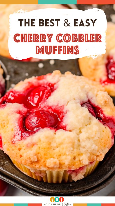 Cherry Pie Filling Muffins Recipes, Muffins With Cherry Pie Filling, Cherry Cream Cheese Muffins, Frozen Cherry Muffins, Cherry Cobbler Muffins, Recipes With Frozen Cherries, Cherry Pie Filling Muffins, Cherry Muffins Recipes, Frozen Cherry Recipes