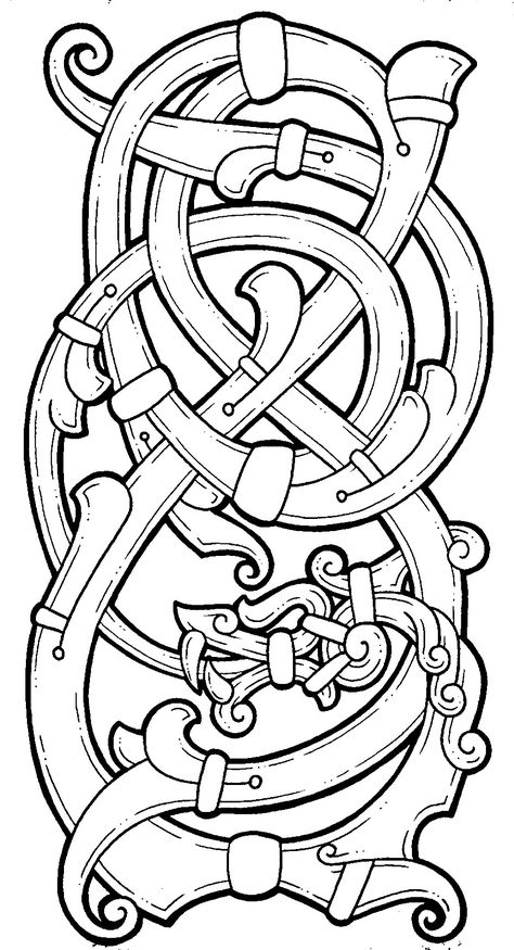 Viking Knotwork, Celtic Tattoo Designs, Scandinavian Tattoo, Viking Tattoo Symbol, Norse Design, Celtic Artwork, Celtic Knot Tattoo, Viking Pattern, Celtic Tattoo