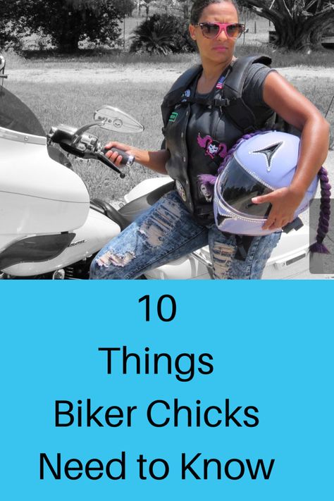 Top Ten things biker chicks need to know. Lady Rider Outfit, Rider Outfit Motorcycle Women, Sturgis Outfit Ideas, Summer Motorcycle Outfits For Women, Women Biker Outfits, Lady Biker Outfits, Biker Outfits For Women, Biker Chic Fashion, Biker Chick Style