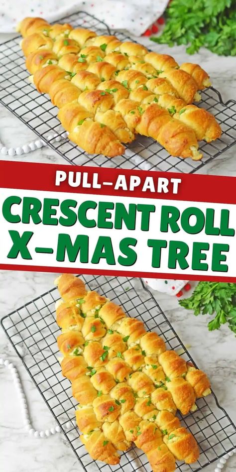 Crescent Roll Appetizers Christmas, Pull Apart Crescent Christmas Tree, Xmas Tree Pull Apart Bread, Crescent Roll Pull Apart Christmas Tree, Crescent Roll Christmas Tree, Christmas Tree Appetizer, Savoury Snacks For Party, Cheese Crescent Rolls, Christmas Appetizers Party