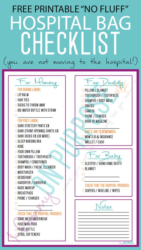 Grab this free printable hospital bag checklist - you are NOT moving to the hospital! Simple Hospital Bag, Hospital Bag For Mom To Be, What Is Sleep, Baby Hospital Bag, Hospital Bag Checklist, Bag Checklist, Baby Checklist, Newborn Hacks, Baby Hospital