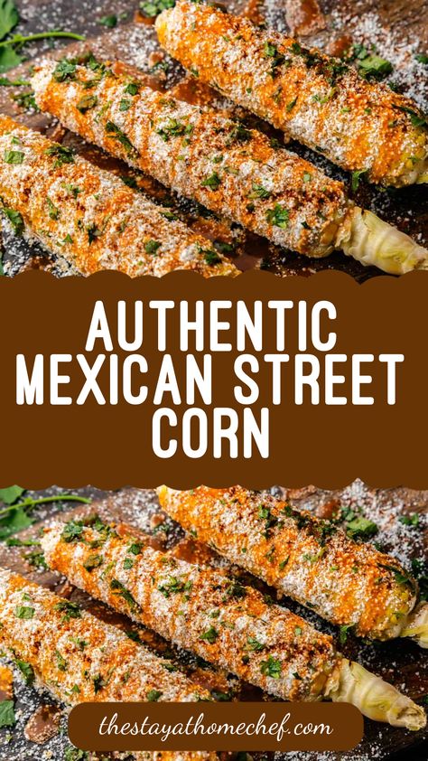 Authentic Mexican Street Corn just like they serve it from the street carts of Mexico. This is a comfort food corn on the cob dish that just can't be beat. Mexican Street Corn On The Cobb, Mexican Street Corn On The Cob, Authentic Street Corn, Authentic Mexican Street Corn, Hearty Chili Recipe, Hearty Chili, Mexican Street Corn, Beef Chili, Homemade Chili