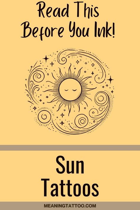 Sun Tattoo Meaning: Essential Insights Check more at https://ideatatto.com/meaning/sun-tattoo-meaning-essential-insights/ Sun Moon Rainbow Tattoo, Sun Spiritual Tattoo, Sun Rose Tattoo, Moon Sun Tattoo Small, Lightworker Tattoo, Powerful Symbols Spiritual, Spiritual Symbols And Meanings, Sun Symbol Tattoo, You Are My Sunshine Tattoo