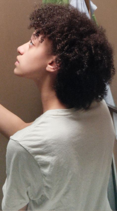 4c Mullet, 3c Mullet, Afro Mullet, Curly 3c, Mullet Cut, Androgynous Haircut, Curly Hair Beauty, Androgynous Hair, 3c Hair