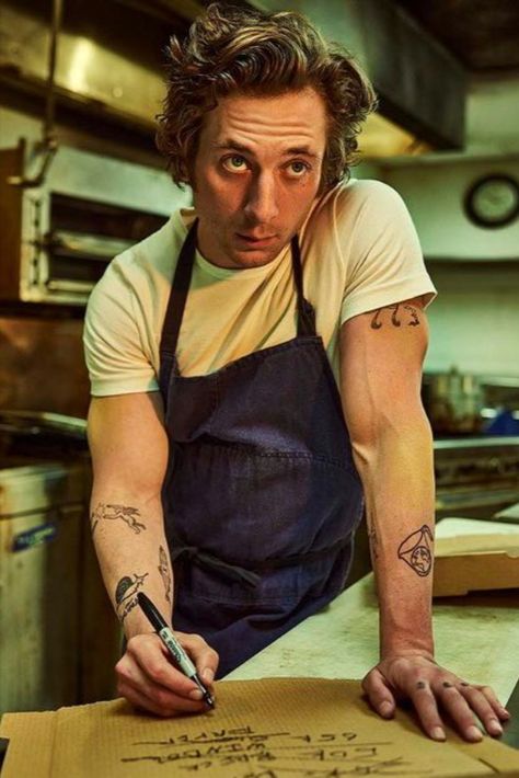 Carmy The Bear Tattos, The Bear Jeremy Allen White, Carmy Berzatto Tattoo, Jeremy Allen White Tattoo, Jeremy Allen White The Bear, The Bear Carmy, Alexander Fehling, Oliver Platt, Will Poulter