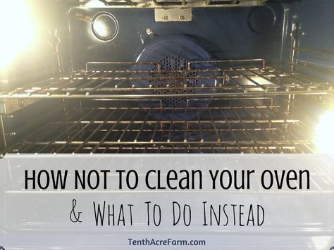 Cleaning the oven seems so daunting that most of us avoid it entirely. Here's how I failed miserably at the task, and what I will do next time (and suggest you do instead). Cleaning The Oven, Start A Homestead, Clean Your Oven, Natural Cleaning Supplies, Cleaning Oven Racks, Method Homes, Deep Cleaning Tips, Best Cleaning Products, Homestead Survival