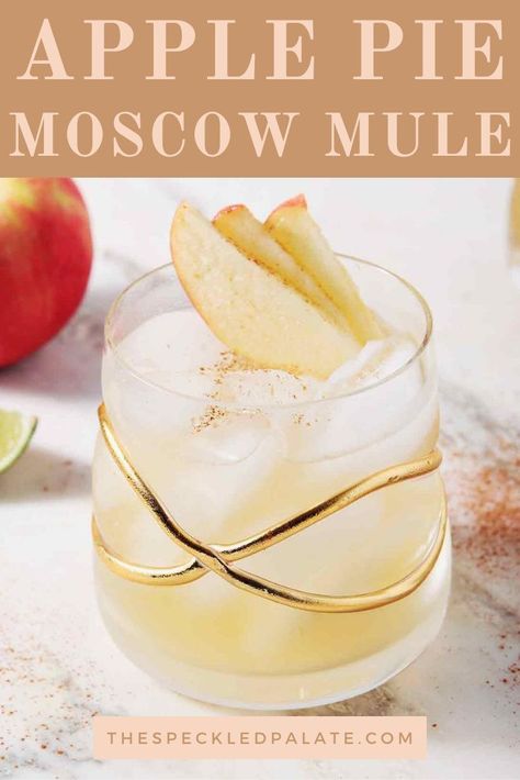 Cider Moscow Mule, Cider Mule, Apple Cider Moscow Mule, Recipe Menu, Cinnamon Simple Syrup, Fall Drink Recipes, Moscow Mule Recipe, Mule Recipe, Fall Cocktails Recipes