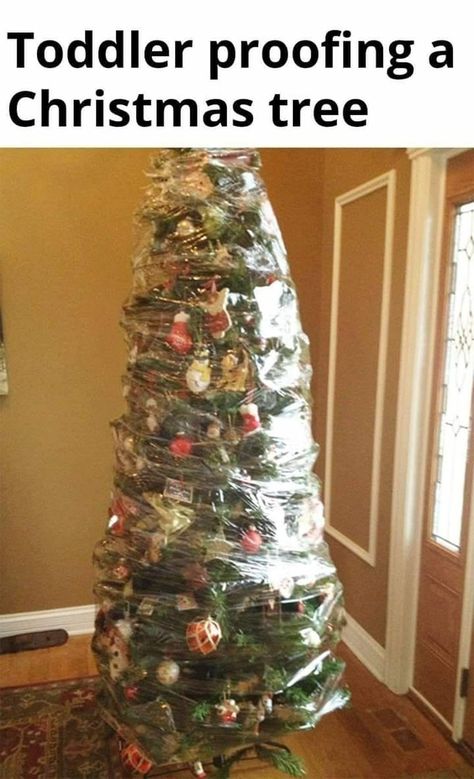 Holiday Meme, Toddler Proofing, Christmas Decoration Storage, Christmas Tree Storage, Holiday Storage, Ornament Storage, Christmas Memes, Christmas Hacks, Christmas Inspo